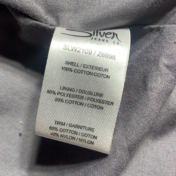 Silver jeans cotton lace zip up jacket great find! - Picture 15 of 16